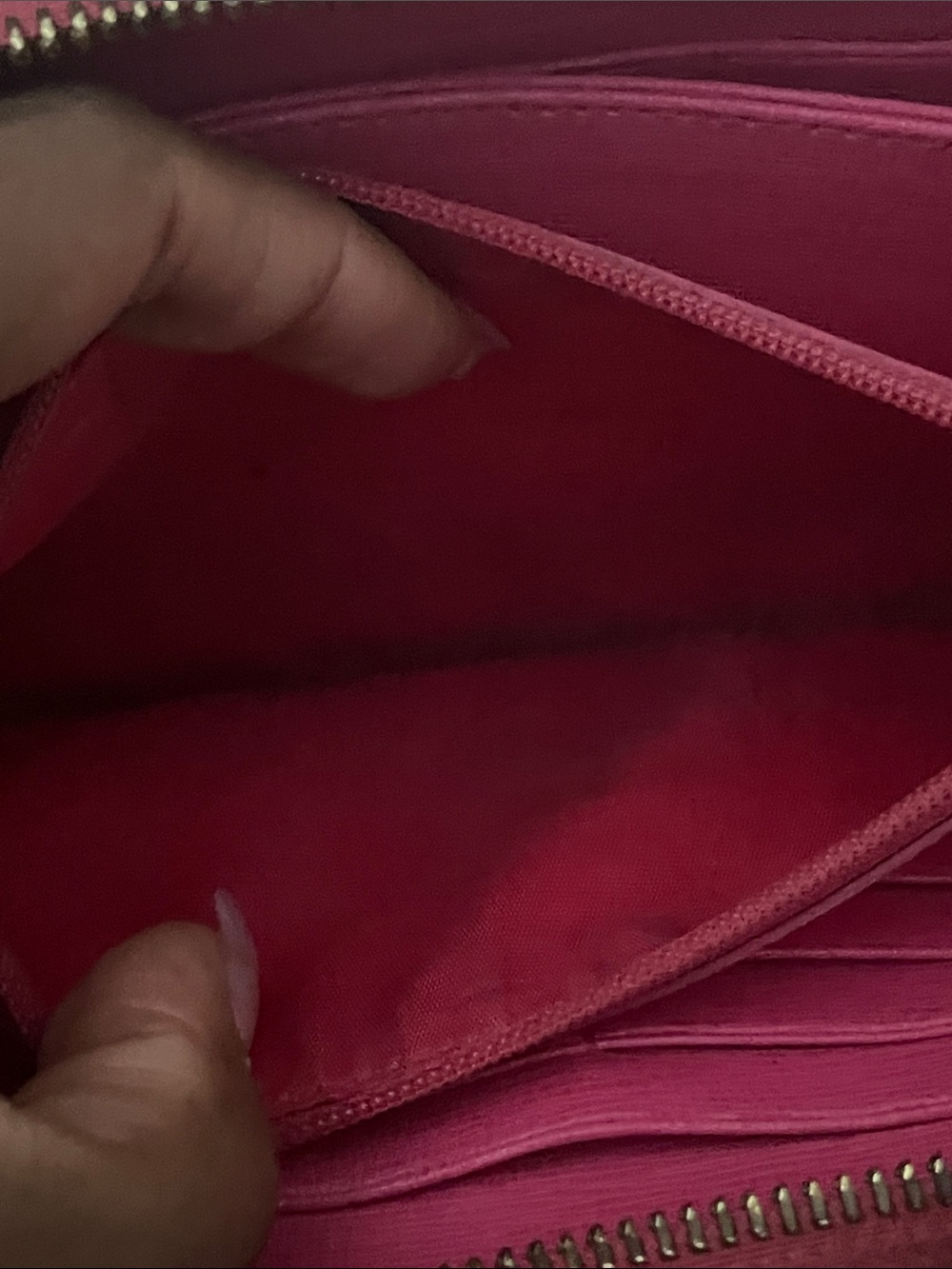 Furla Fuchsia Zip-Around Leather Wallet - Picture 8 of 11